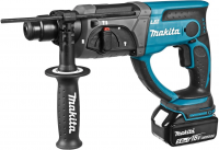Аккумуляторный перфоратор SDS-Plus Makita DHR202RT1J 18 В, 1×5,0 А·ч АКБ, ЗУ, кейс Makpac