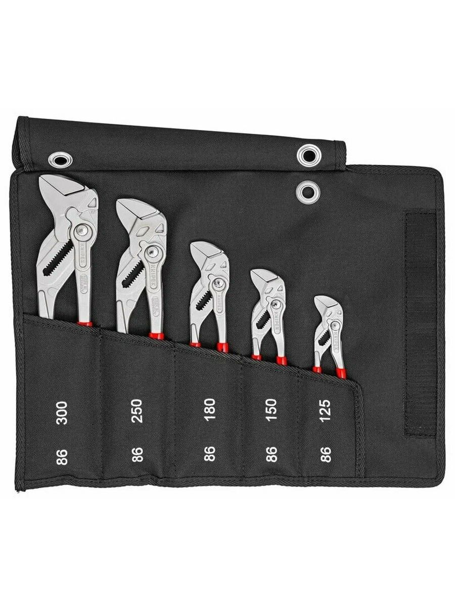 Набор шарнирно-губцевого инструмента Knipex 00 19 55 S4, 5 предм., черный