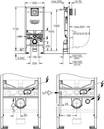 Система инсталляции Grohe Rapid SLX 39603000