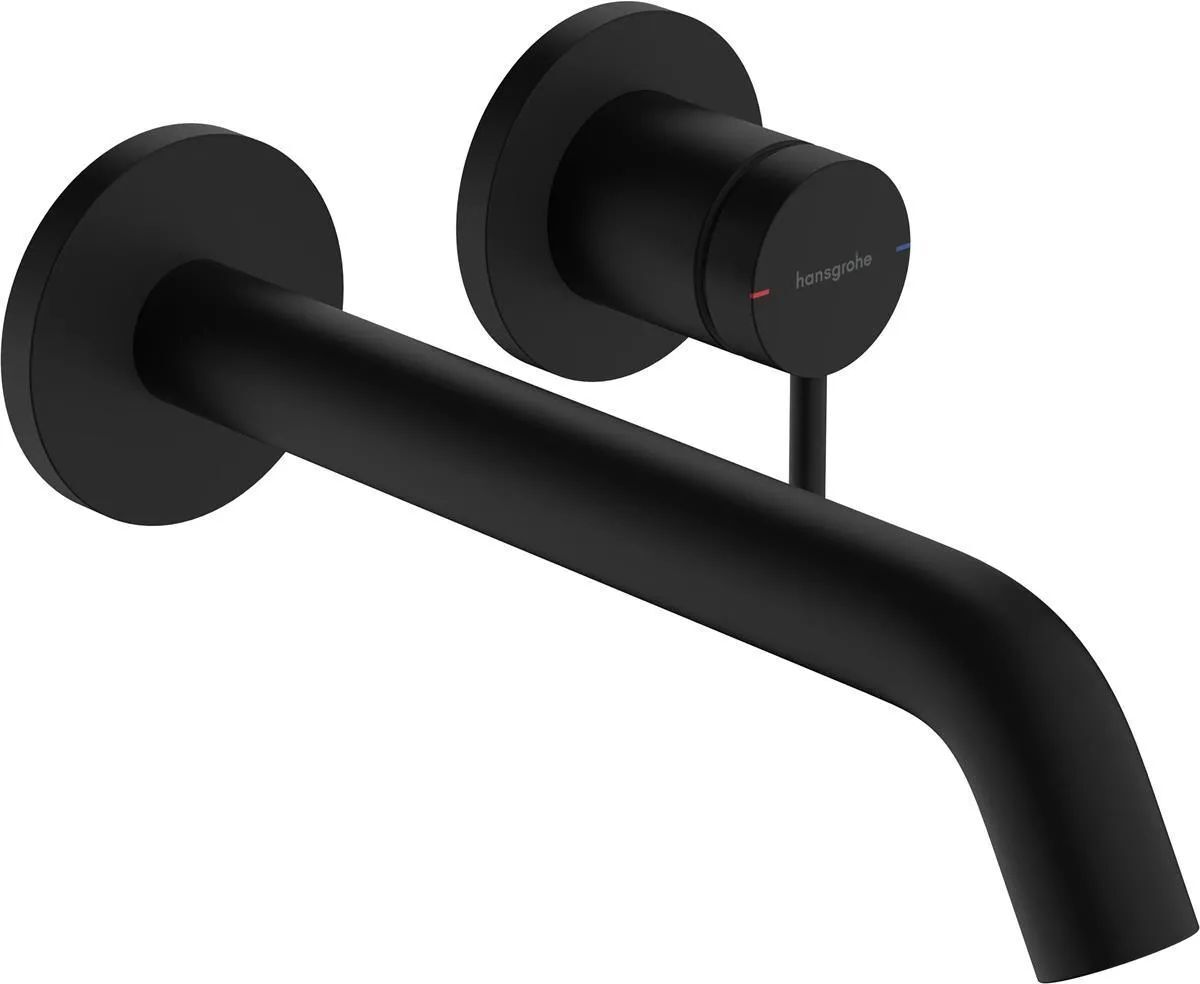 Смеситель для раковины Hansgrohe Tecturis S 22.5 см 73351670 черный матовый