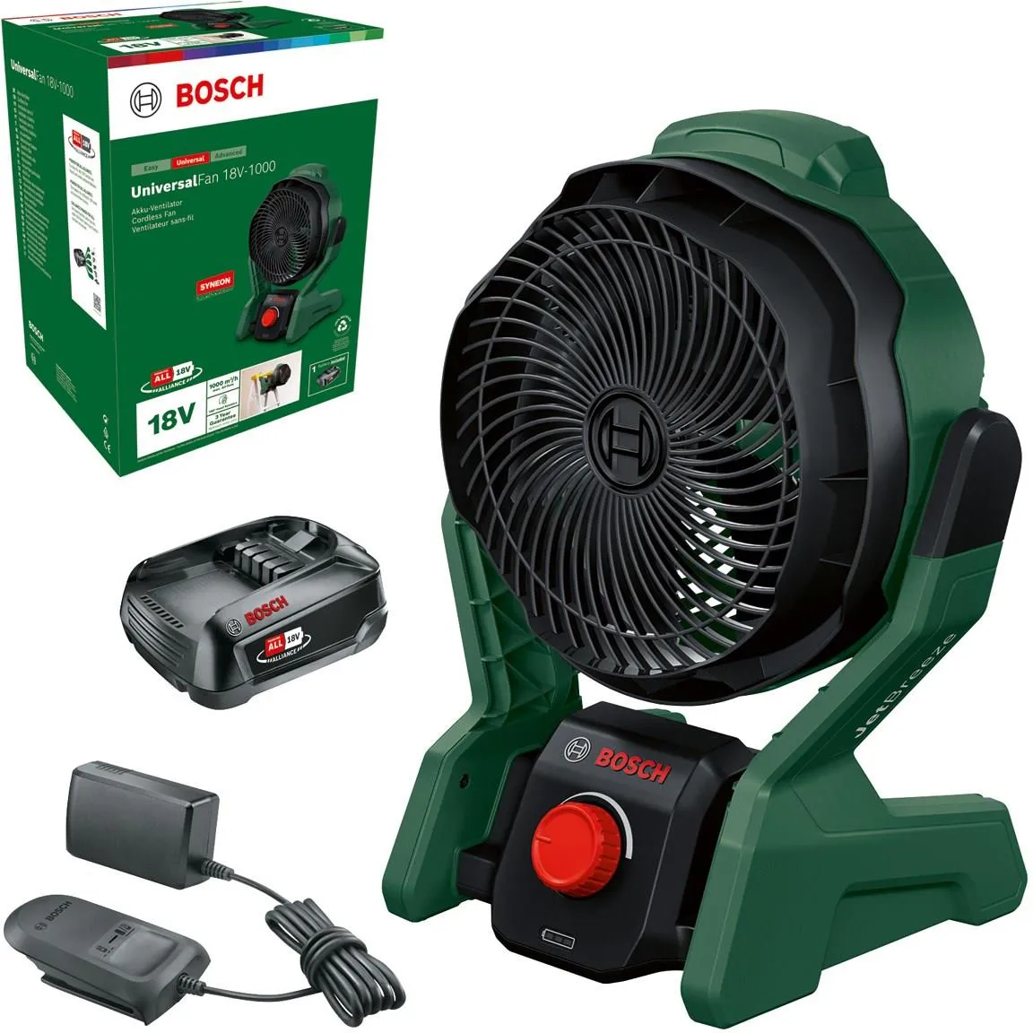 Аккумуляторный вентилятор Bosch UniversalFan 18V-1000 06039E1001