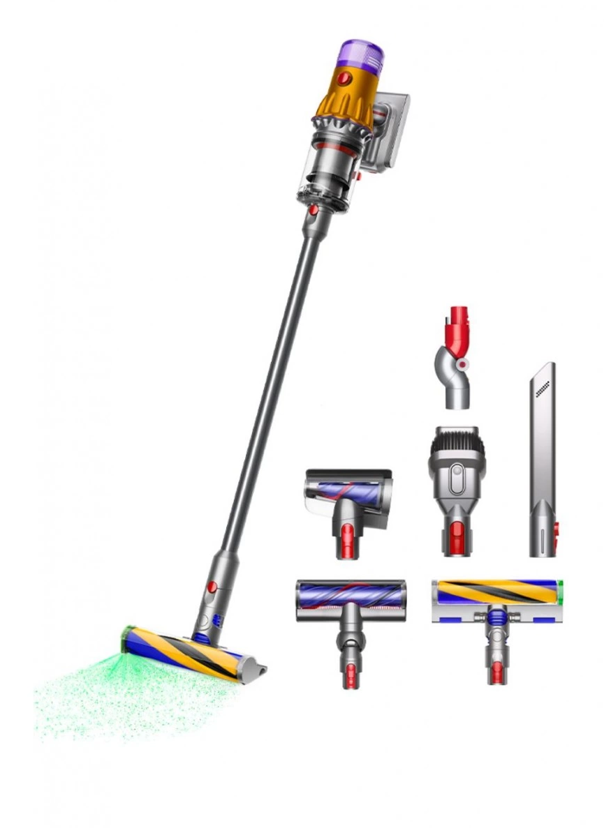 Вертикальный пылесос Dyson V12 Slim Absolute Detect SV46 Yellow Nickel
