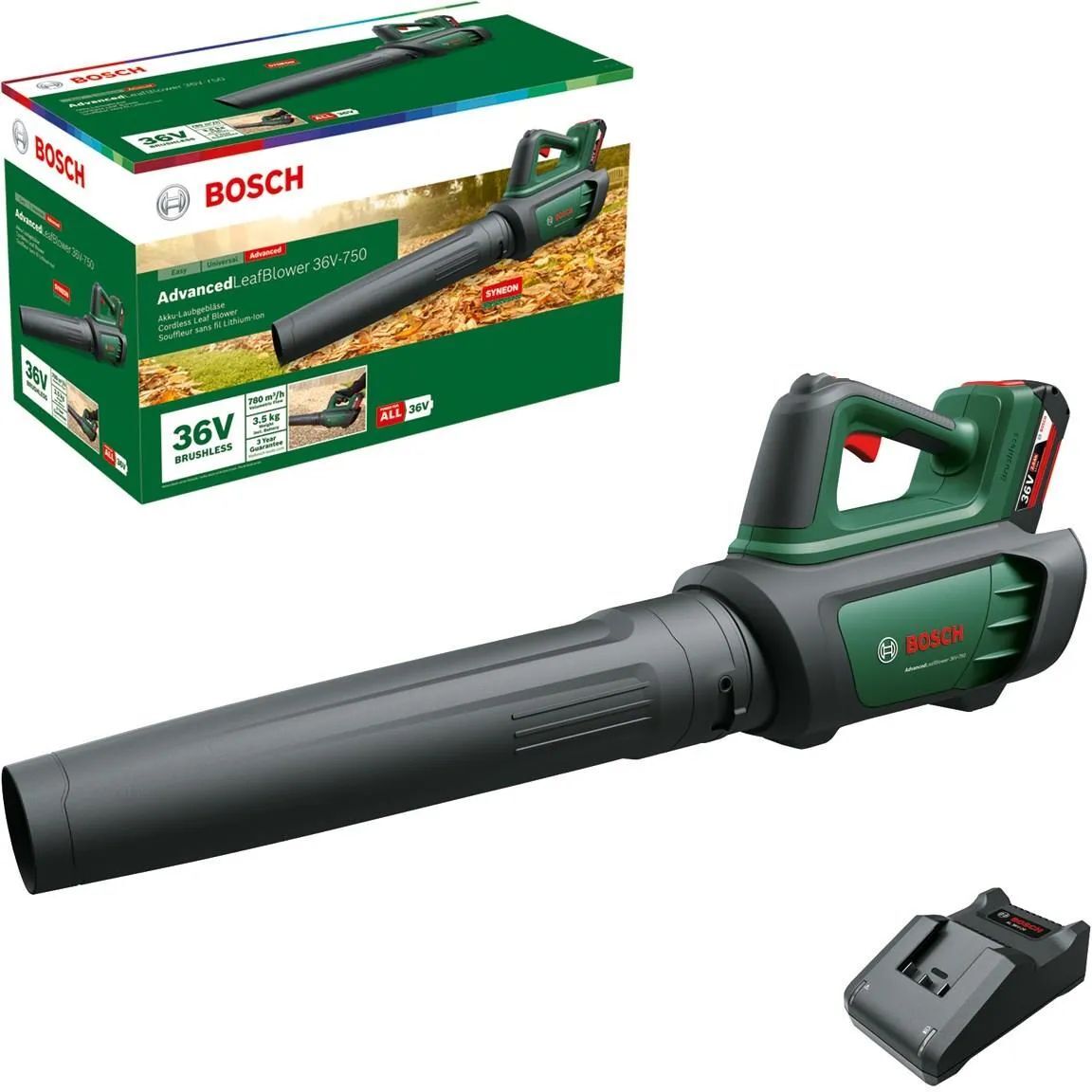Аккумуляторный воздуходув Bosch AdvancedLeafBlower 36V-750 (06008C6000)