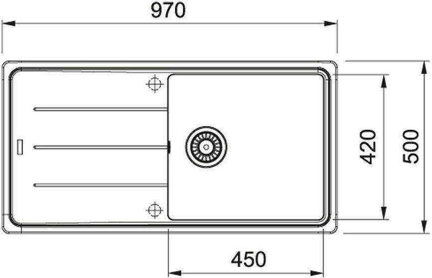 Кухонная раковина Franke Basis BFG 611-97 114.0676.291, матовый черный