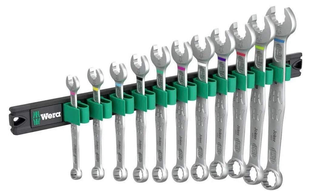 Набор гаечных ключей Wera 9640 Magnetleiste 6003 Joker 1 05020233001 8 19 мм