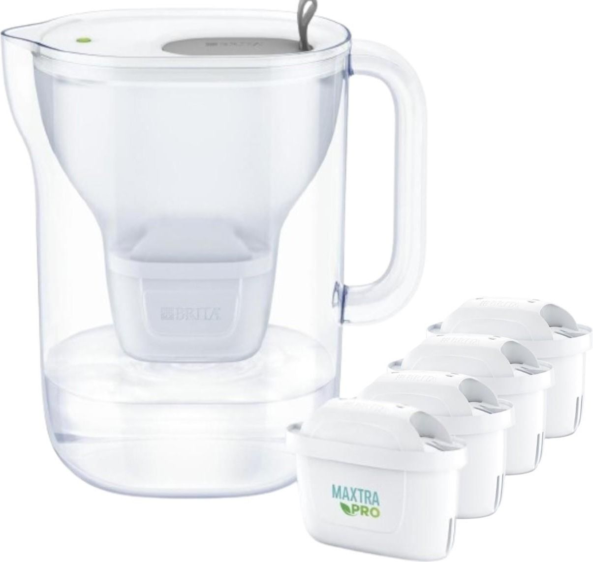 Фильтр-кувшин BRITA Style XL 3,6 л, серый (4 картриджа MAXTRA PRO Pure Performance)