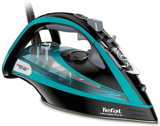 Утюг Tefal Ultimate Pure FV9844 черный/синий