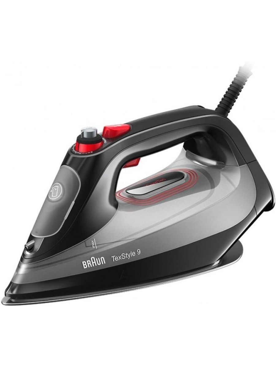 Утюг Braun TexStyle 9 SI9281BK SI, черный/красный