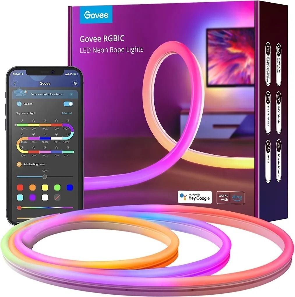 Умная светодиодная лента Govee Neon Rope 3m H61A0