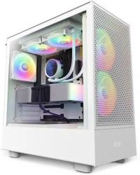 Корпус NZXT H5 Flow RGB, Mid-Tower, белый CCH51FWR1