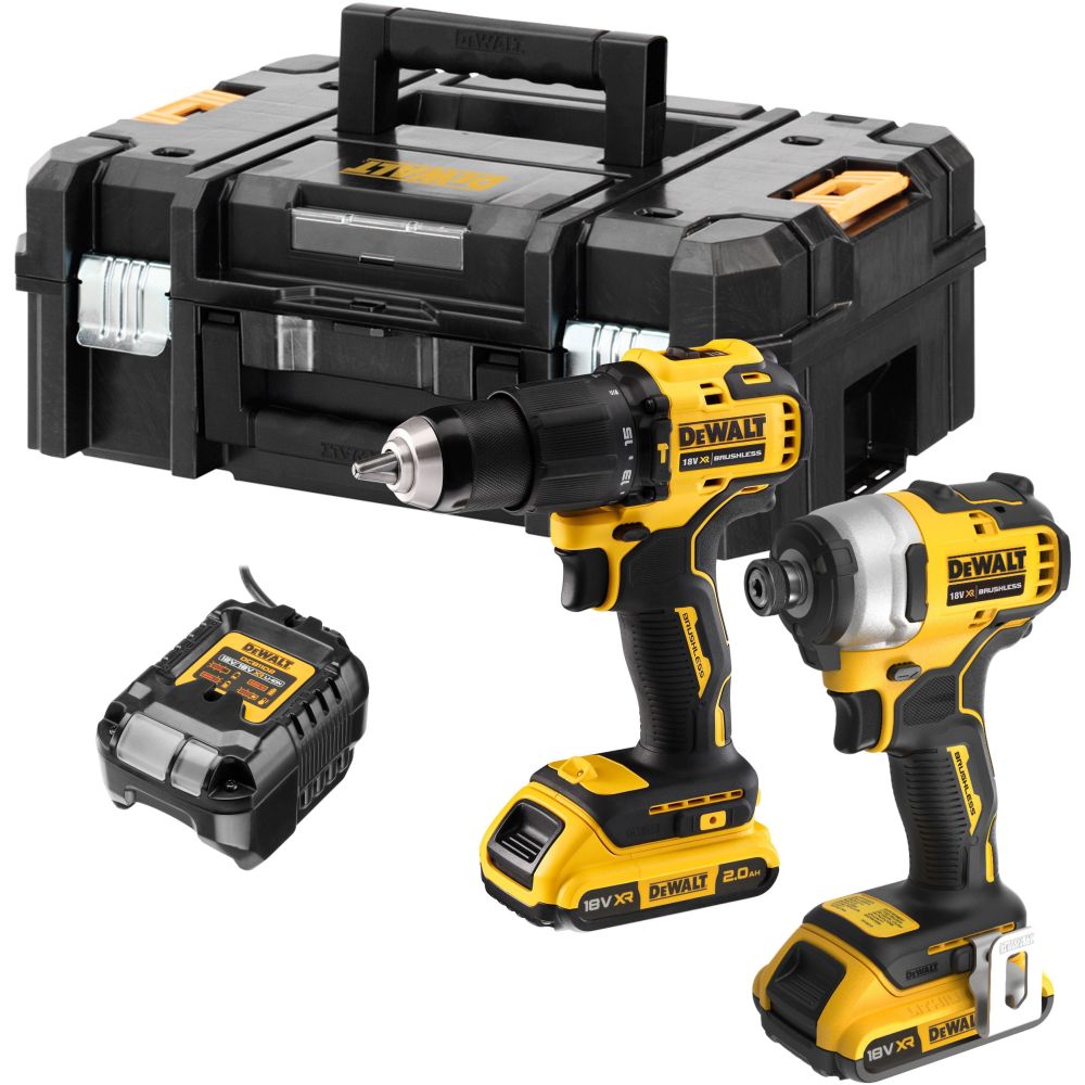 Аккумуляторная дрель-шуруповёрт Dewalt DCK2060D2T