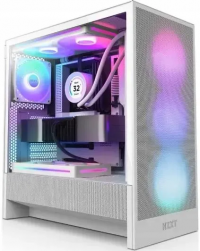 Корпус NZXT H5 Flow RGB, Mid-Tower, белый CCH52FWR1