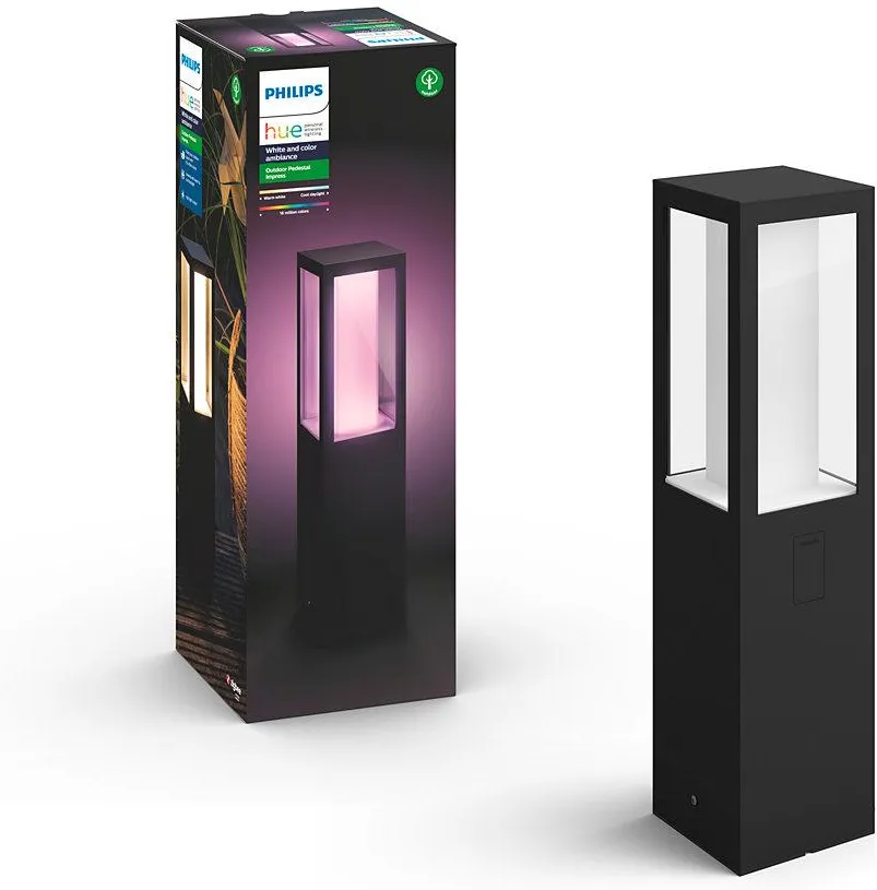 Уличный светильник-столб PHILIPS Hue White and Color Ambiance Impress черный 1743130P7