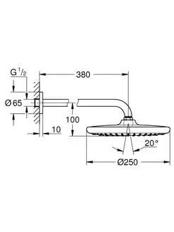 Верхний душ Grohe Tempesta 250 26663000