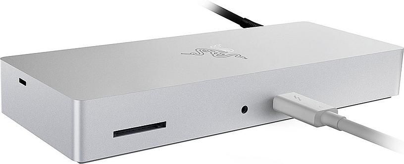 Док-станция Razer Thunderbolt 4 Dock Mercury серебристый (RC21-01690200-R3G1)