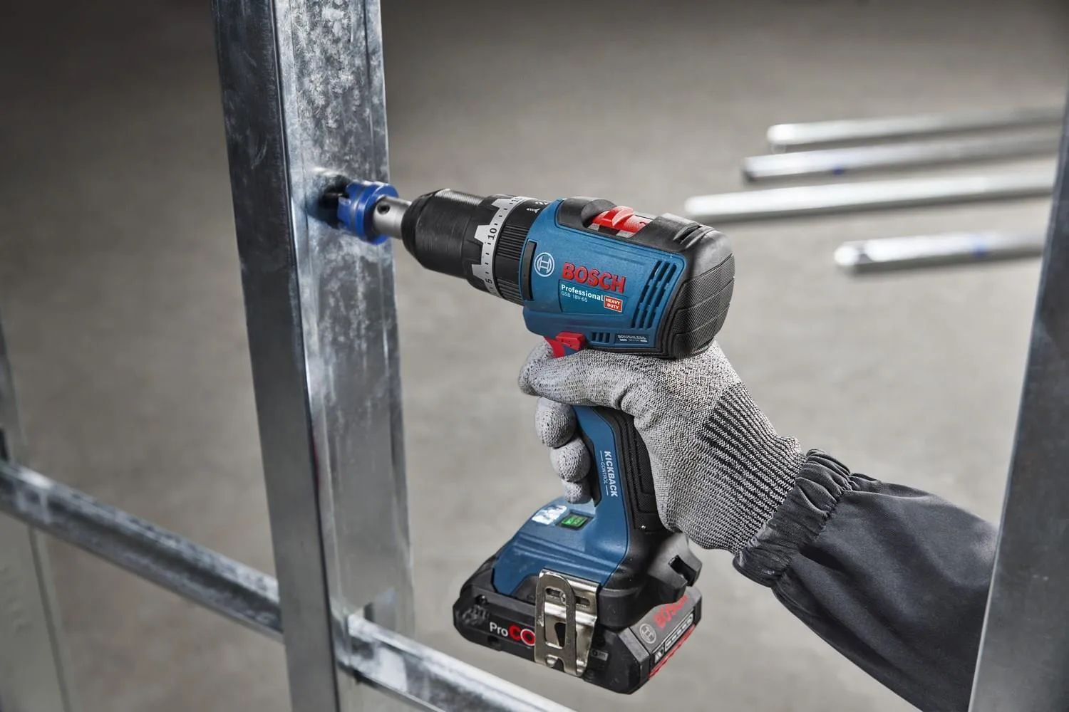 Аккумуляторный ударный шуруповерт Bosch GSB 18V-65 Professional (06019N3303)