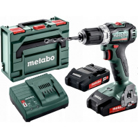 Аккумуляторная дрель-шуруповерт Metabo BS 18 L BL 602326500, с 2 АКБ 18V/2.0Ah, ЗУ, кейс