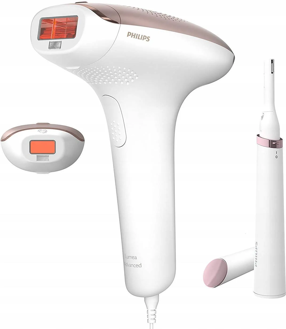 Фотоэпилятор Philips BRI921 розовый, белый