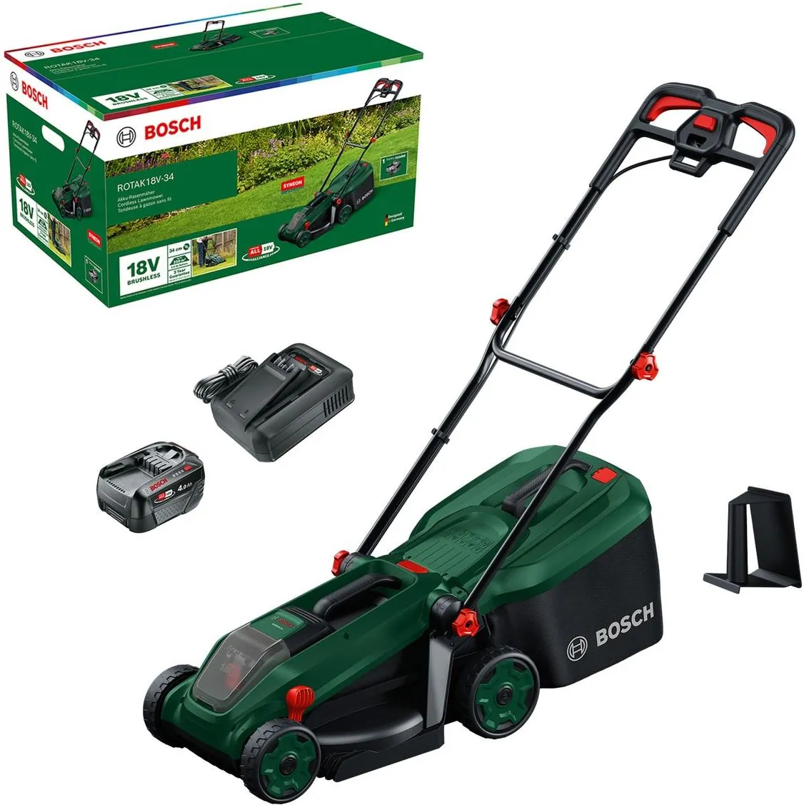 Газонокосилка аккумуляторная Bosch ROTAK18V-34 06008B9N00