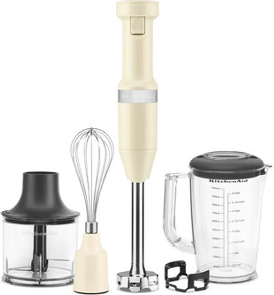 Погружной блендер KitchenAid 5KHBV83EAC, кремовый