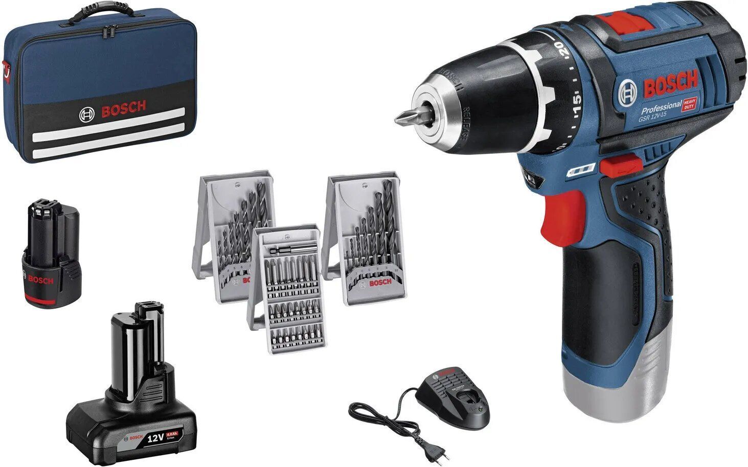 Аккумуляторный шуруповерт Bosch GSR 12V-15 Professional 0615990G6L