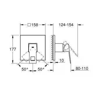 Смеситель Grohe Eurocube Нержавеющая сталь 24061Dc0