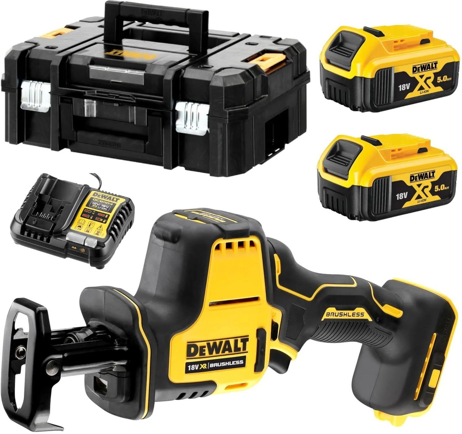 Аккумуляторная сабельная пила DeWALT DCS367P2, с АКБ и ЗУ