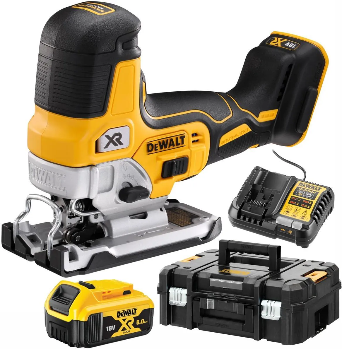 Аккумуляторный лобзик DeWalt DCS335P1, с 1 АКБ и ЗУ