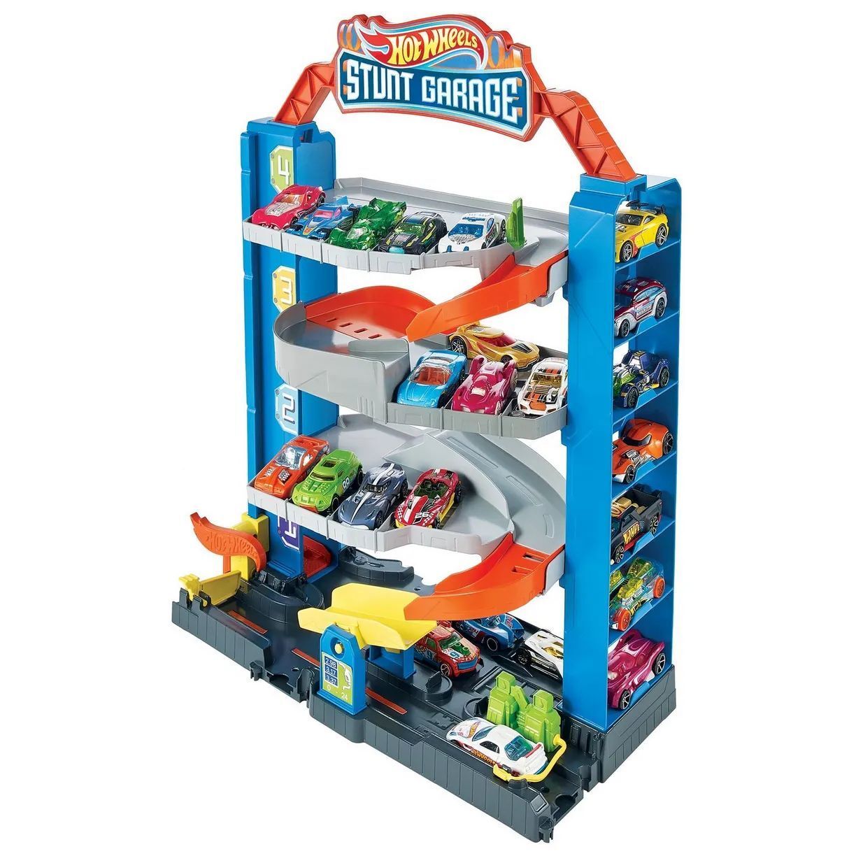 Игровой набор Hot Wheels City Переносной гараж многоуровневый GNL70