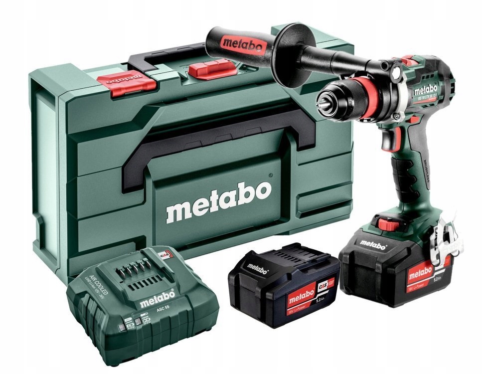 Аккумуляторная дрель-шуруповерт Metabo BS 18 LTX BL Q I 602359650 с 2 АКБ, в кейсе
