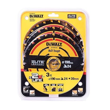 Набор пилных дисков Dewalt DT10399-QZ, 190х30см, 24 (3шт)