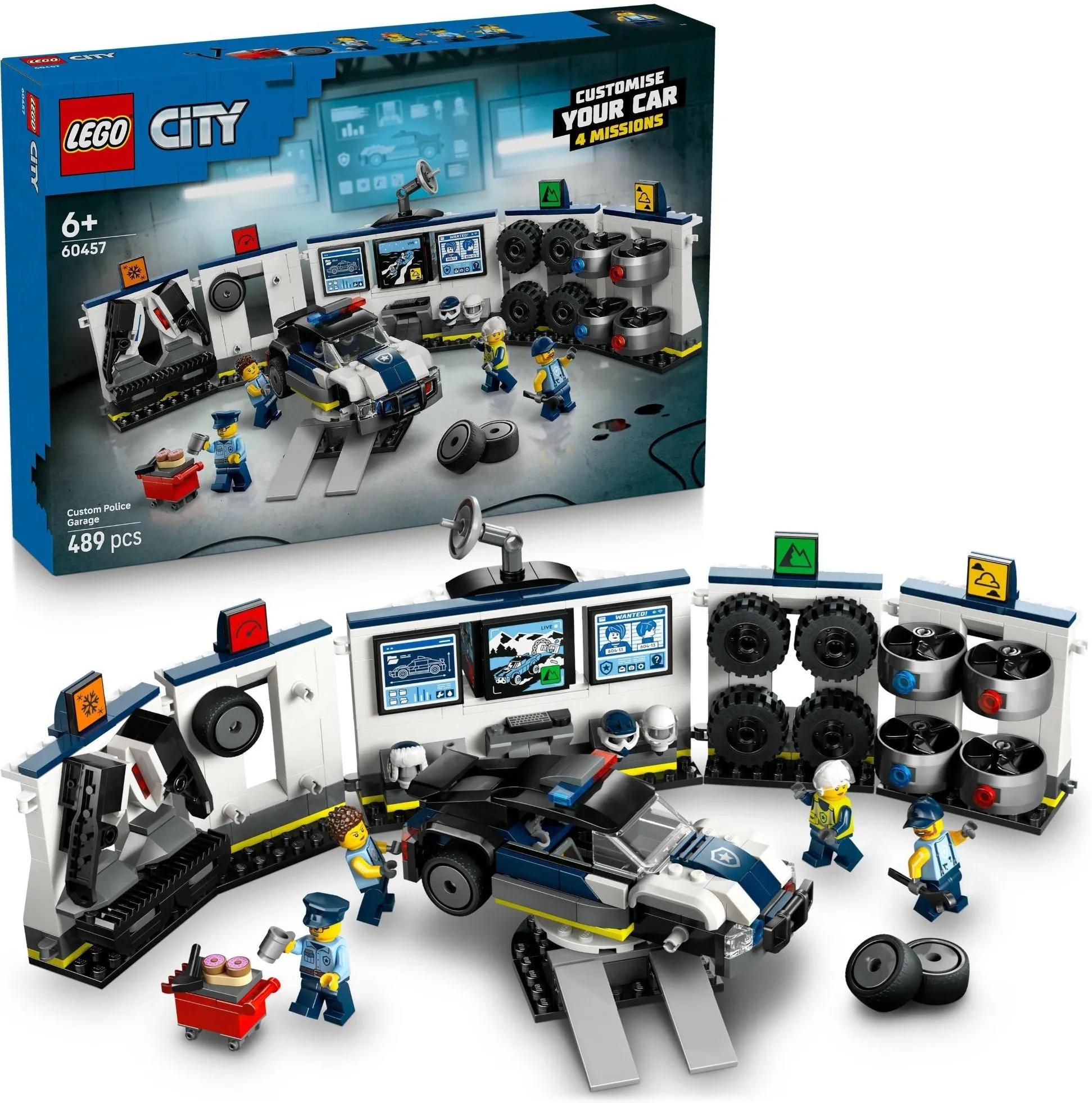 Конструктор LEGO City 60457 Полицейская тюнинг-мастерская