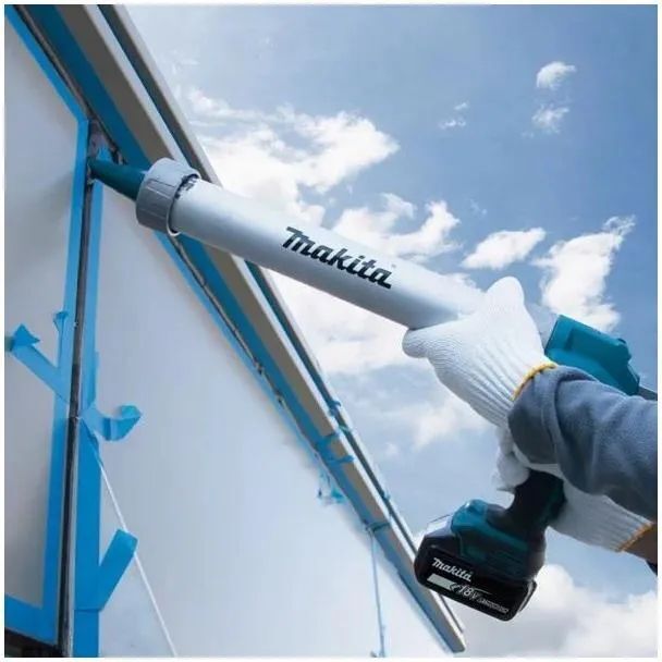 Картриджный пистолет для клея и силикона Makita DCG180ZXK 18V 300 мл и 600 мл, 5000 Н, 5 скоростей без АКБ и ЗУ