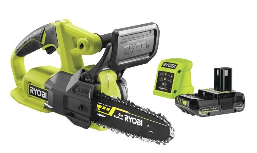 Компактная цепная пила RYOBI RY18CS20A-125 с АКБ и ЗУ