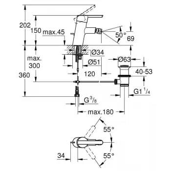 Смеситель Grohe Feel 32558000