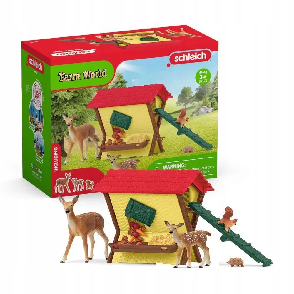 Фигурки Schleich Farm World - Кормление лесных животных - кормушка для оленей- Шляйх Ферма 42658