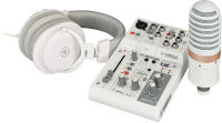 Набор для стриминга Yamaha AG03MK2 LSPK White (микшер с USB-аудиоинтерфейсом + аксессуары)