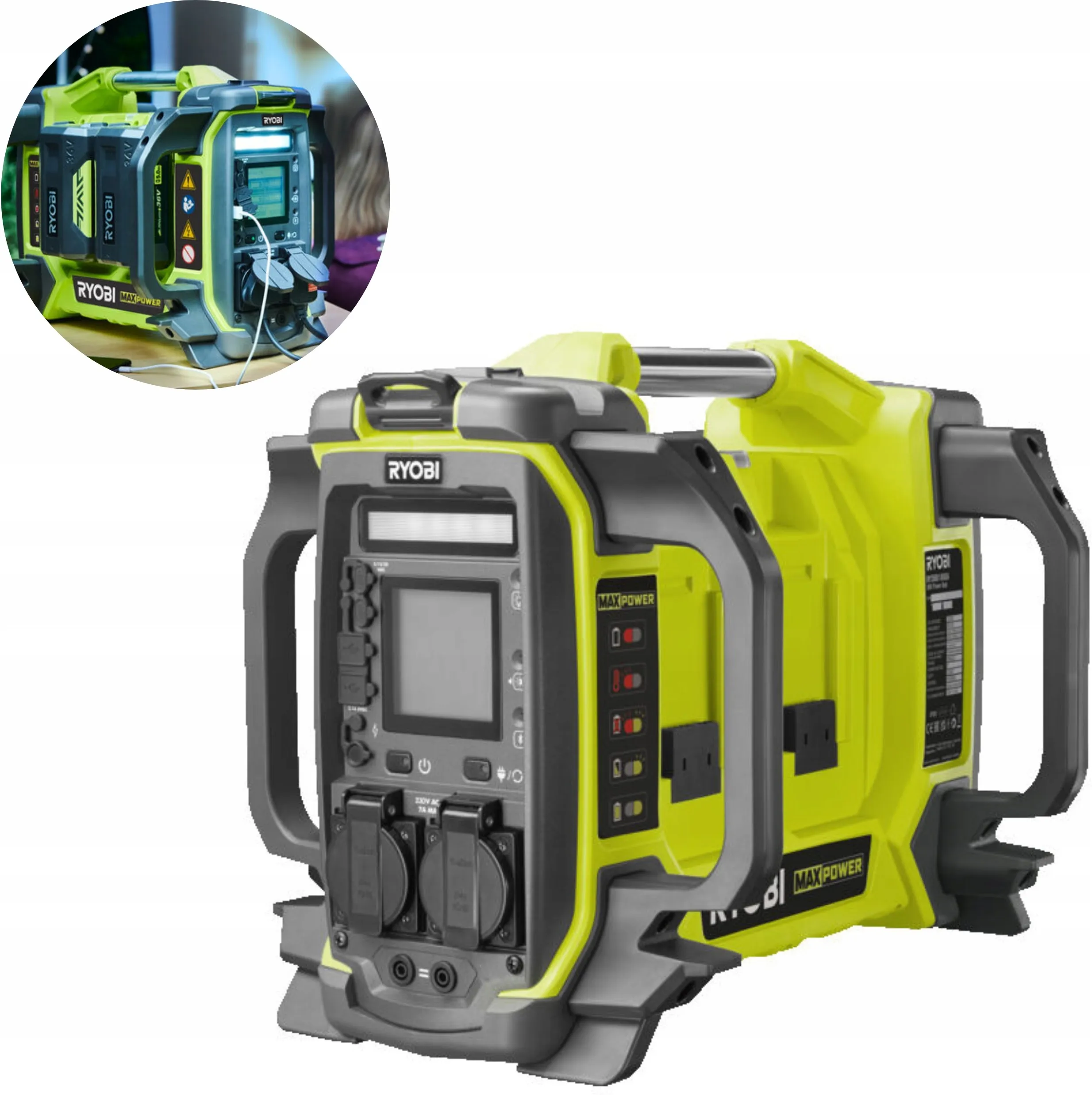 Аккумуляторный инвертор RYOBI RY36BI1800A-0 без АКБ и ЗУ