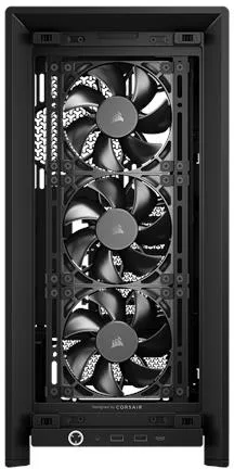Компьютерный корпус Corsair FRAME 4000D RS (3 black fans) Miditower - Черный