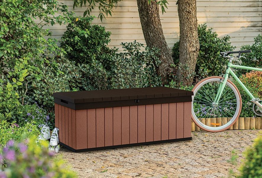 Садовый ящик Keter Darwin 380L, 142,5 x 65,3 x 54,5 см, коричневый (17211691)