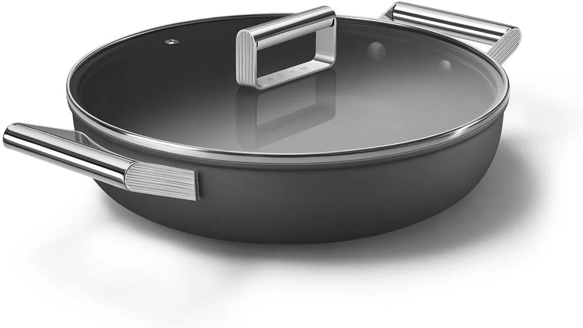 Сковорода SMEG 50's Style 28cm CKFD2811BLM чёрная