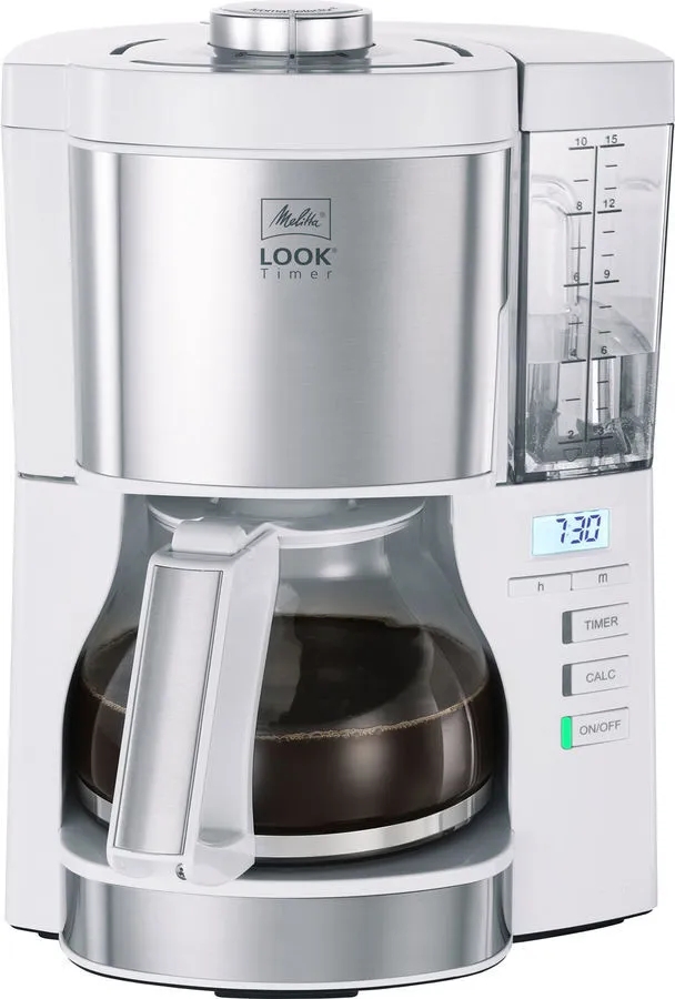 Капельная кофеварка Melitta Look Timer 1025-07, белый