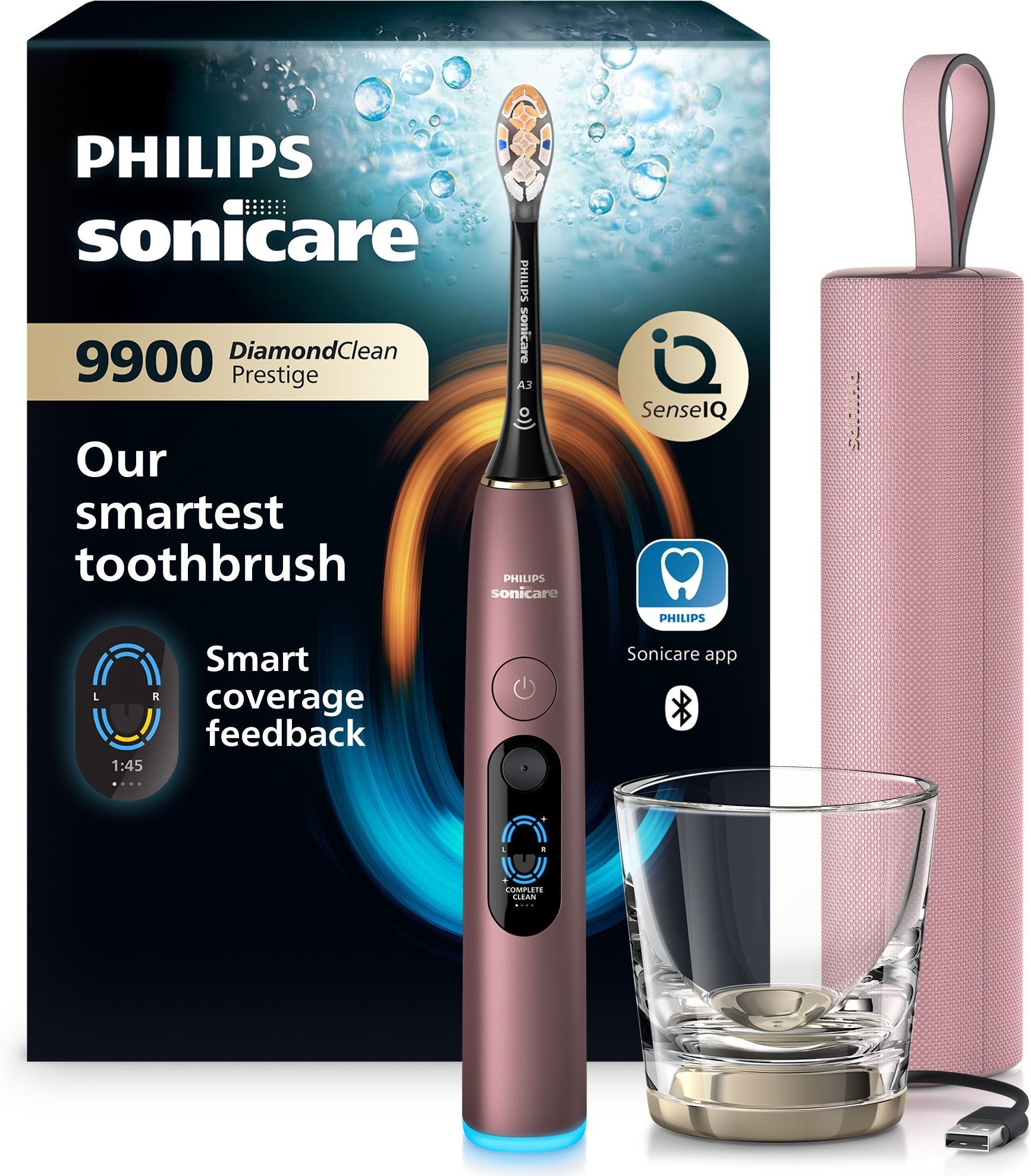 Электрическая зубная щетка Philips Sonicare DiamondClean Series 9900 Prestige HX9813/95