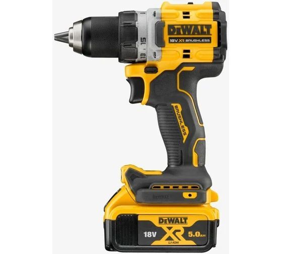 Аккумуляторная дрель-шуруповерт DeWalt DCD800P2TQW, с 2 АКБ 5 Ач и ЗУ, в кейсе