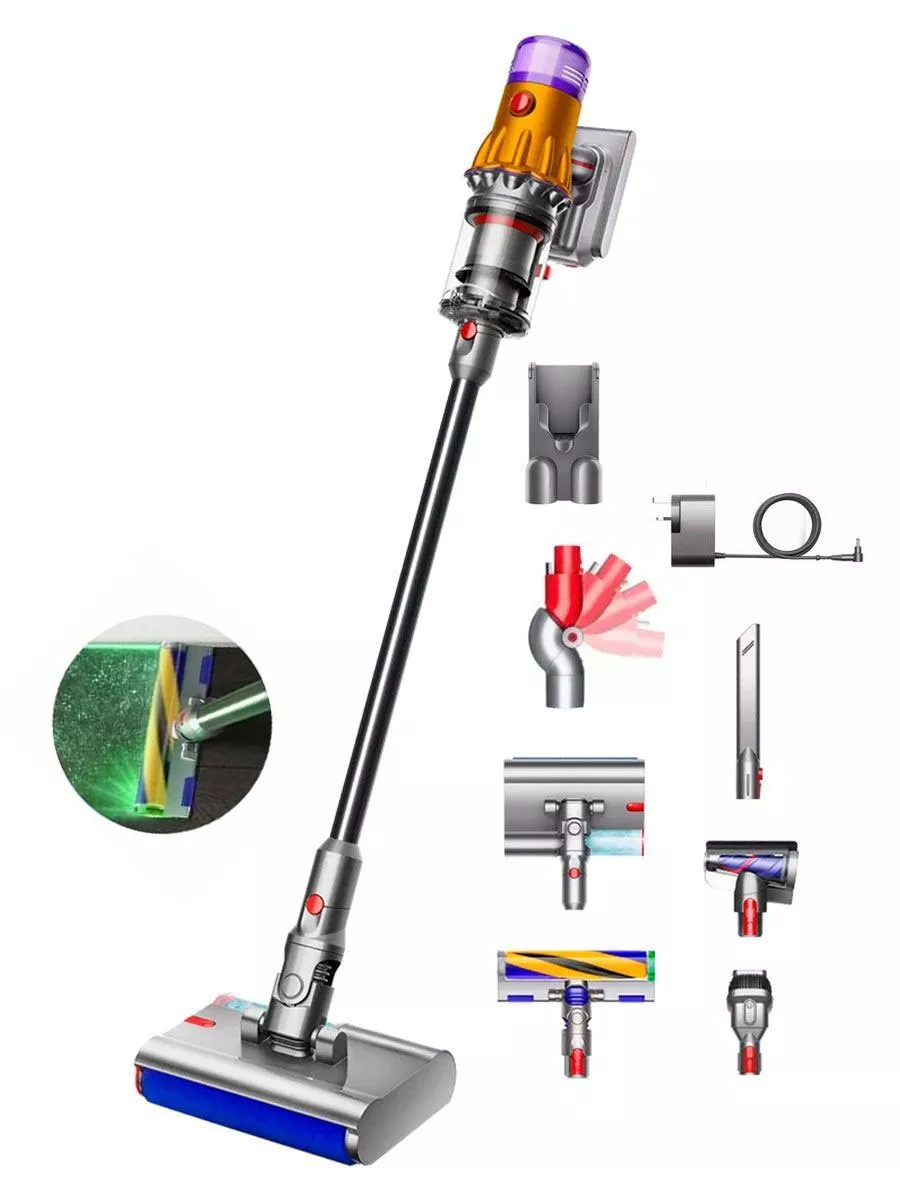 Моющий вертикальный пылесос Dyson V12 Detect Submarine SV46 с лазером