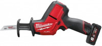 Аккумуляторная сабельная пила Milwaukee M12 CHZ-602X 12 В, 2×6,0 А·ч АКБ, ЗУ, кейс