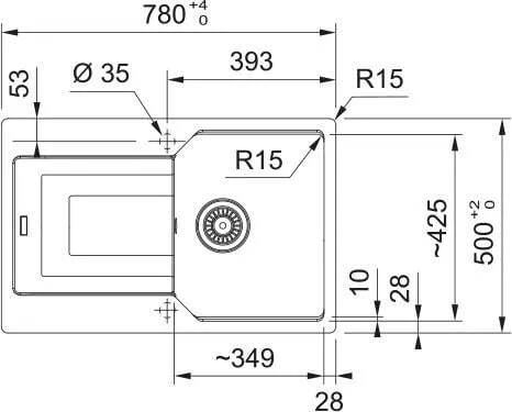 Кухонная раковина Franke Urban UBG 611-78 114.0687.272, белый полярный