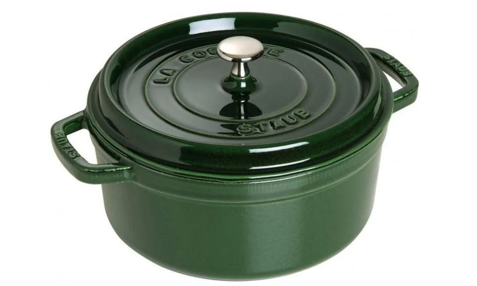 Чугунная жаровня Staub 22 см, зелёная (405093540)