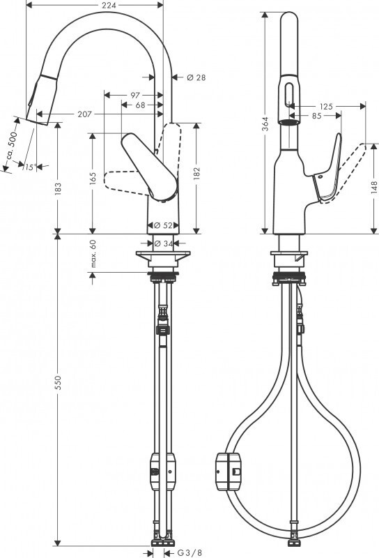 Смеситель для кухни Hansgrohe Focus M42 71862000