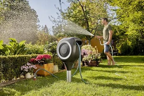 Катушка для садового шланга Gardena RollUp M настенная, 20 м